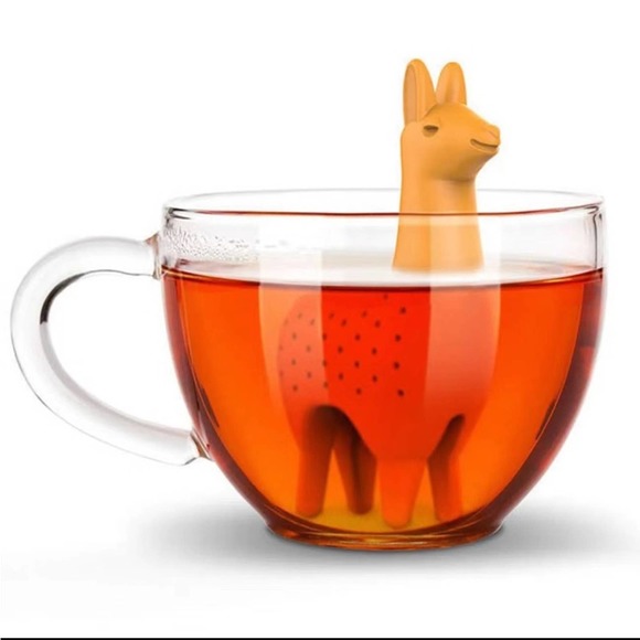 Alpaca Shaped Mini Tea Strainer Silicone Tea Drain - Picture 2 of 6